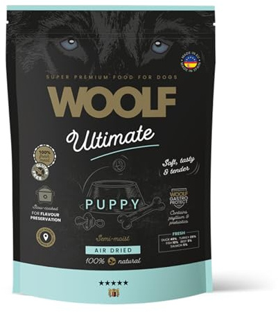 Leckerlis für Hunde, Welpen, halbfeuchte Hundesnacks – Gesunde Hundesnacks – Natürliche Welpen, Putenente Lachs – weiche Textur – Omega 3 Gehirnentwicklung – hohe Schmackhaftigkeit – 1 kg