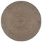 Willood Teppich Handgefertigt Jute Rund 150 cm Grau