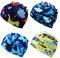 4 Piezas Gorros de Natación para Niños, Lindos Gorros de Natación de Dibujos Animados, Gorros de Natación de Animales, Gorros de Natación Elásticos, Accesorios de Natación