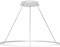 34 W Pendelleuchte Rund Ring-Design Pendel Lampe Innen Esstischlampe Hängend Dreifarbig Pendelleuchte Dimmbar Geeignet für Wohnzimmer Schlafzimmer Restaurants Flure und Hotellobbys usw (Silber)