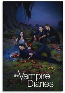 HELOIXAOL The Vampire Diaries Classic Movie Poster Horror Series Romantic Love Poster Decoration Wall Art Canvas Art Print 12x18inch(30x45cm) Unframe-style-9