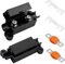 Lot de 2 Porte-Fusibles Midi et 2 Fusibles Midi 30A 100A à Courant Élevé, Universel Étanche Fusibles Midi 30A Boulonnés pour Voitures, Camions, Véhicules Agricoles, Construction, Bus et Caravanes