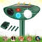 Joomouney Cat Repellent Garden, Ultrasonic Cat Deterrent for Garden Solar Animal Scarer Ultrasonic Fox Deterrent with PIR Sensor&LED Flash, IPX4 Waterproof Outdoor Pest Repellent for Lawn Yard Gardens