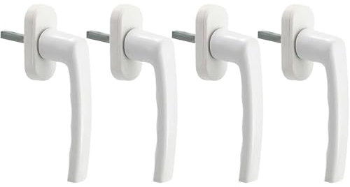 Asa De Ventana Universal 4 manijas de ventana universales en línea, manija de aluminio apta for ventanas de mano izquierda y derecha, manijas de ventana de repuesto Manilla De Ventana