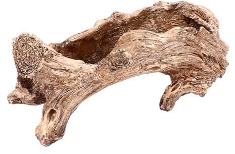 Grcfumo Fioriera In Legno Artificiale, Tronco Di Moncone Artificiale Vintage Come Pentola Per Contenitore, Scultura Al Ceppo Di Alberi In Rustico Vaso Di Fiori Per Fragola