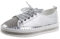 ticticlily Pailletten Schuhe Damen Glitzer Sneaker Halbhoch Damenschnürer Atmungsaktiv Plateauabsatz Schlupfschuhe Outdoor Freizeit N Silber 40 EU