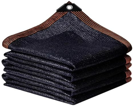 PAAWBW Telo ombreggiante Sunblock, Rete ombreggiante con Occhielli 90%, Telo ombreggiante for Piante da Giardino, Telo ombreggiante Nero for Esterni for pergolato di Piante(5x8m/16x26ft)