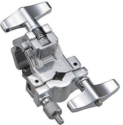 Fame MCR-1 Standard Rack Clamp, Stabile Verchromte Klammer, Ideal für Drums und L-Stück Befestigung, Perfekt für Ausgefallene Setups, 3 Jahre Garantie