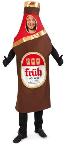 Party-Chic Früh Kölsch Flasche, 1-TLG, Größe Uni