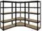 EAZILIFE 5 Tier Boltless Shelving Storage Kit - Consists of 1 x 5 Tier Corner Shelving Rack 2 x 900mm Straight 5 Tier Shelf Units