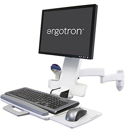 Ergotron 45-230-216-200 SERIES COMBO ARM - WHITE (HOLDS LCD & KEYBOARD)