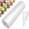 KBstore 50 Pcs Thickened 12 Inch Disposable Pastry Icing Piping Bags on a Roll for Cake Decoration and Cupcakes Dessert Cookies Baking