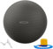 Fitvids Gymnastikball, Yoga-Ball, Fitnessball, Geburtsball mit Schnellpumpe, 0,9 kg Kapazität, Grau, 86,4 cm, Größe XL