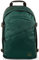 Invicta Round Plus Backpack Geräumiger Rucksack, praktisch & unisex, mit Laptopfach für Uni, Arbeit, Reise & Fahrrad; Daypack, grün - mit Lederdetails & italienisches Design