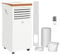 HOMCOM Portable Air Conditioner 9000 BTU, 4-in-1 Mobile Air Conditioning Unit with Cooling, Fan, Dehumidifier & Sleep Mode, LED Display, Remote Control, 24H Timer, Window Kit for Rooms up to 28㎡