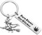 Gzrlyf Burn Blunts Not Witches Schlüsselanhänger, Marihuana, Geschenke für Hexen, Rauchen, Gras, Geschenke, 420 Steine, Geschenke, Silberfarben, Large