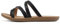 Soda Isabel Damen-Sandalen, modisch, bequem, flach, Kreuzbänder, Zehenring, modische Sandalen, Schwarz, 37.5 EU