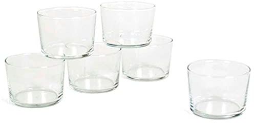 Tradineur - Juego de 12 vasos, 23 cl Bodega. Pack de 12 vasos de cristal templado, resistente, ligero, aptos para lavavajillas