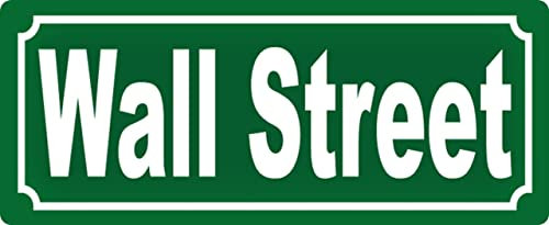 Metall Schild 27x10cm Wall Street Sprüche Blechschild