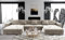 ANIXE - Canapé d'angle panoramique XXL en U - en Tissu (Beige)