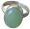 Crystalcraftindia 925 Sterling Silber Grün Aventurin Ring 4.26g Größe 7