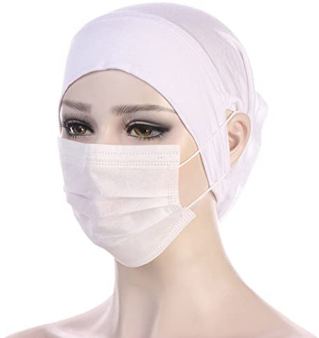 Fischerhut Kinder Jungen 56 Muslim Hijab Undercap mit Ohrloch Underscarf Inner Cap Jersey Hijabs Bonnet Caps Turban Under Cap mit Ohrausschnitten für Kopfhörer Hüte