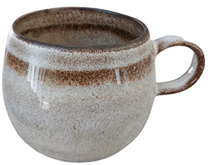 PintoCer - Taza con asa, Cerámica de Gres, Ideal para Café, Leche, Té y Chocolate, Apto para Lavavajillas y Microondas