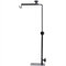 Support de lampe pour reptiles pour cage d'habitat, support de support de lampe d'atterrissage avec support en métal réglable pour terrarium, support de chauffage télescopique