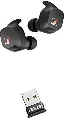 Sennheiser Sport True Wireless + ASUS USB-BT400 Nano Bluetooth-Stick