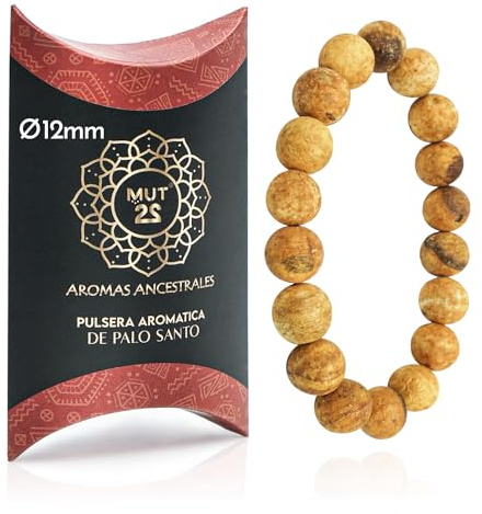 MUT22 Palo Santo Armband, Sakradschmuck mit Aromatherapie und Schutzfunktionen