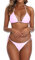 SHERRYLO Costume da bagno bikini perizoma per donna nero brasiliano stringa bikini costume da bagno triangolo top costumi da bagno costumi da bagno, Rosa chiaro, S