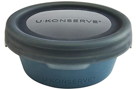 U-Konserve - BounceBox redondo 8oz / 250ml - recipiente para alimentos de silicona 100% platino - Night Harvest