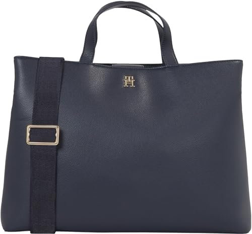 Tommy Hilfiger TH Essential SC Workbag Corp AW0AW16085, Sacoches Femme, Bleu (Space Blue), OS