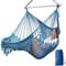 Chihee Hängematte Stuhl Super große Hängesessel Weich gesponnene Baumwolle Seil Weben Stuhl,Hartholz Spreizstange Wide Seat Lace Swing Stuhl Innen Außen Garten Hof Thema Dekoration