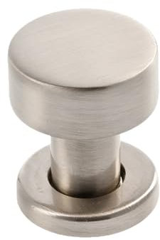GTV - Ring INOX Knob - Brushed Steel - Furniture Knobs Cupboard Knobs Brushed Stainless Steel Kitchen Knobs Door Knob Furniture Knobs Round