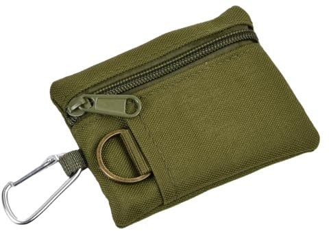 EDC Molle Pouch - Outdoor Mini Tragbares Schlüsselkartenetui - Kompakte Geldbörse mit Karabiner