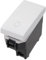 A2ZWORLD Interruptor de botón, 1P 10A 220V, compatible con Bticino Living, compatible con Vimar Plana (blanco, botón para timbre)