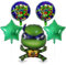 Schildkröte Aluminium Luftballons,Grün Ballons Geburtstag Deko,5 Stück Folienballon für Junge Geburtstagdeko für Kindergeburtstagsfeier,Hauptdekoration,Themenpartys