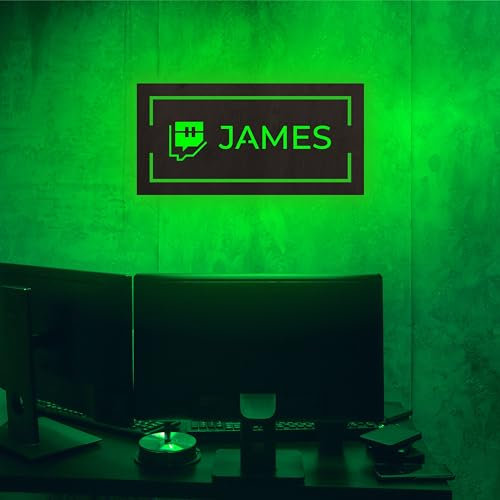 Benutzerdefiniertes Gamer Tag Licht, Personalisierte Gamer LED, Benutzername Neonschild, Gamer Neonlicht, Game Room Neonschild, Gaming Leuchtschild