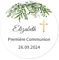 50 colombe Ma Première Communion Autocollants personnalisés Etiquettes Baptême adhésives Stickers pour Fête Merci cadeaux invités - Rd 612 (04 Blanche)