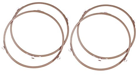 CIYODO 4pcs Microwave Tray Roller Support Ring Round Oven Ring Microwave Oven Rack Wheel Base Plate Bracket for Plate Warmers Tray