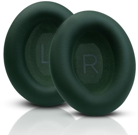 Replacement Ear Pads for Bose QuietComfort 45 (QC45) / QuietComfort SE (QC SE) / Quiet Comfort Wireless Over-Ear Headphones, Softer Protein Leather Earpads Cushions Kit (Cypress Green)