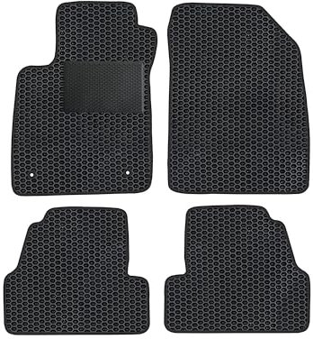 moto-MOLTICO Eva Fußmatten Auto - Automatten passend für Opel Mokka 2012-2019 (mit Verstärkung), rutschfeste und Wasserfeste Autoteppiche