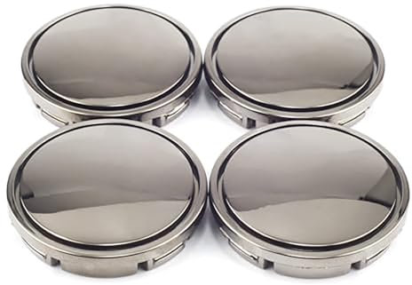 FNDYMNPG 4 Stück Radkappen für Auto, für Audi A1 A3 A4 A5 A6 A7 A8 68mm Hitzebeständiger Radnaben Mitteldeckel Felgendeckel Nabenkappen Auto Zubehör,D