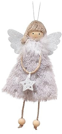 IMIKEYA Engel Mädchen Plüsch Weihnachten Baum Hängen Ornament Dekorative Engel Figuren Für Decor