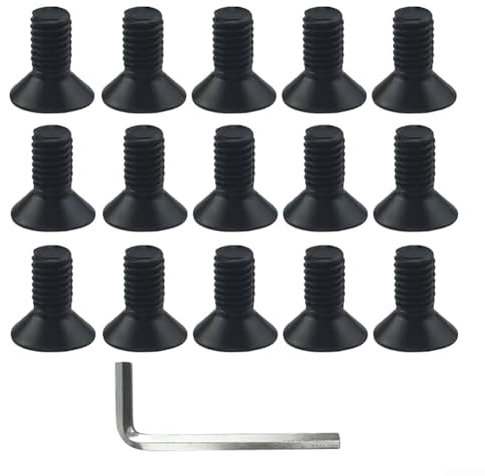 Cabezal de corte de aluminio de nailon, tornillos de cabeza de cortador de césped para recortadora de césped, pieza de fijación con 1 llave