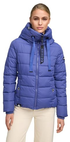 Navahoo Damen Steppjacke Winterjacke Stehkragen gefüttert B930