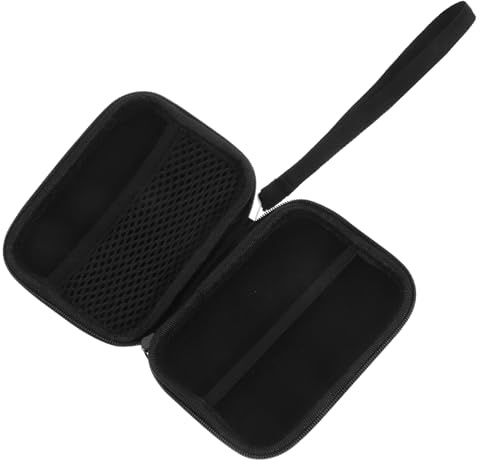 Magnetische Ladeetui Schwarz, Nylon, für Kabellose Ladegeräte | Reise Organizer für Smartphone und Wireless Charger, Tragbar, Elegant, Praktisch, Funktional