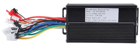 LjwZekyrnt 48 V 60 V 64 V 600 W Controller für Elektroroller, professioneller Ersatz aus Aluminiumlegierung, Motorcontroller ohne Bürste, intelligentes E-Bike