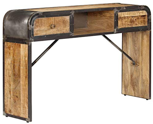 ChicAbode Sideboard 120x30x75 cm Massivholz Mango Kommode Beistellschrank Mehrzweckschrank Anrichte Schrank Schubladenschrank A277